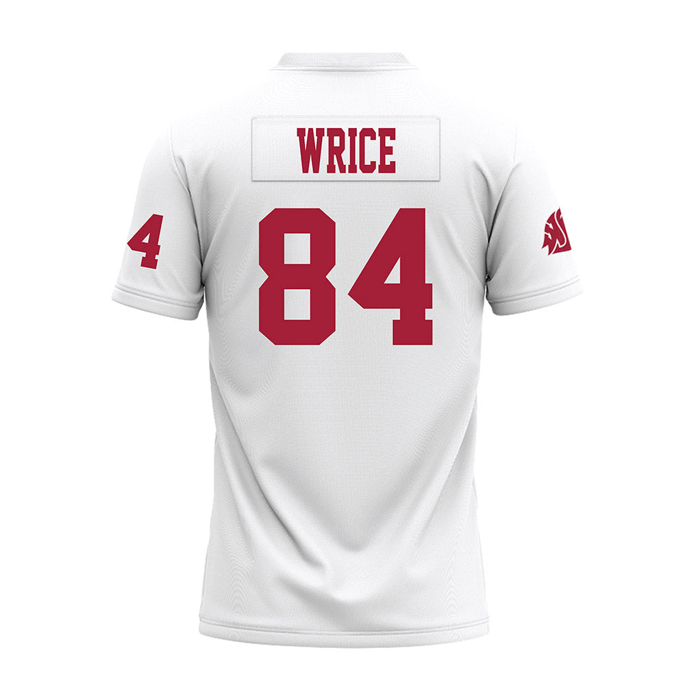 WSU - NCAA Football : Malachi wrice - White Premium Football Jersey-1