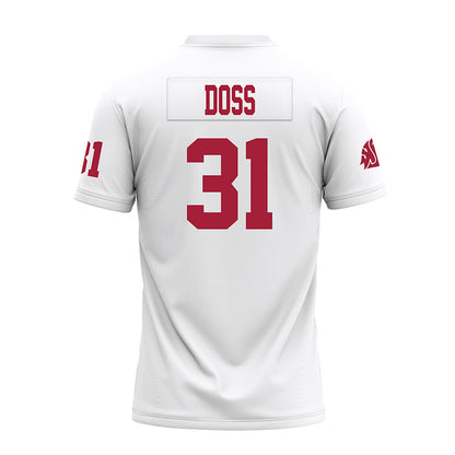 WSU - NCAA Football : Dajon Doss - White Premium Football Jersey