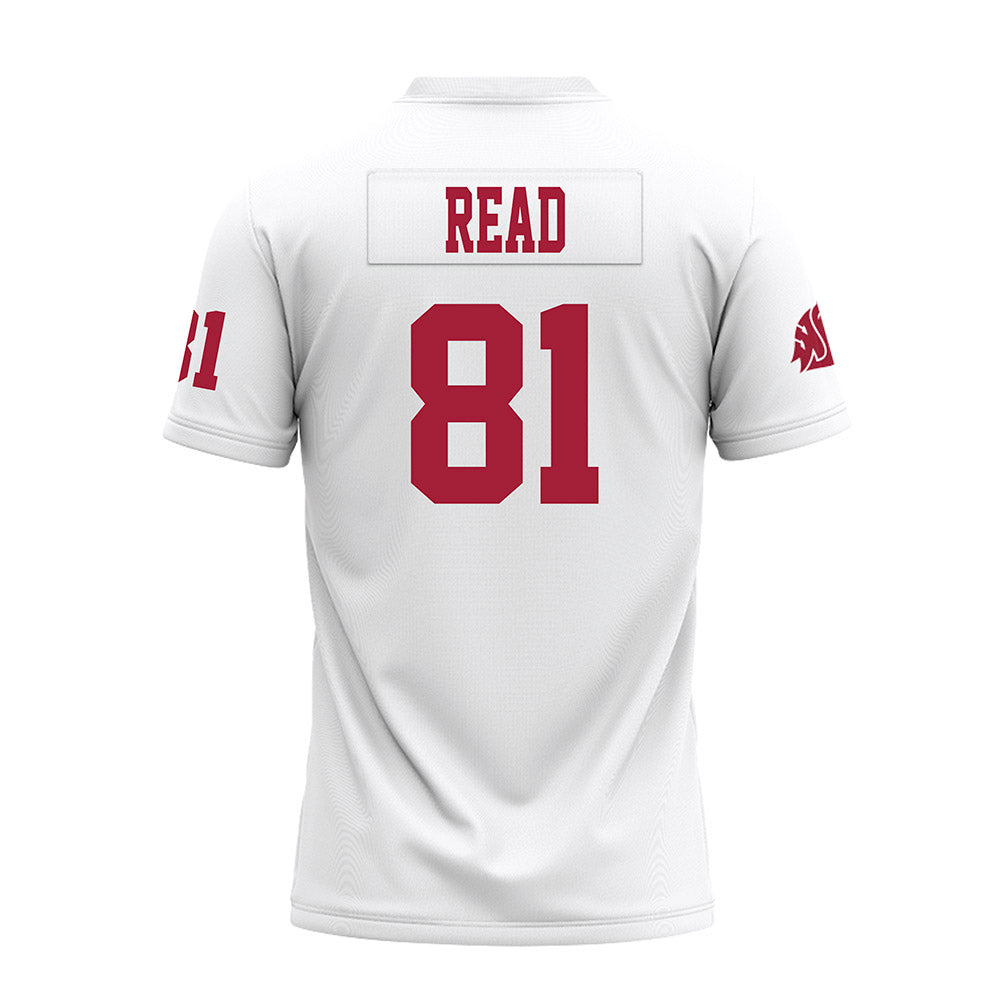 WSU - NCAA Football : Peyton Read - White Premium Football Jersey-1