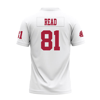 WSU - NCAA Football : Peyton Read - White Premium Football Jersey-1