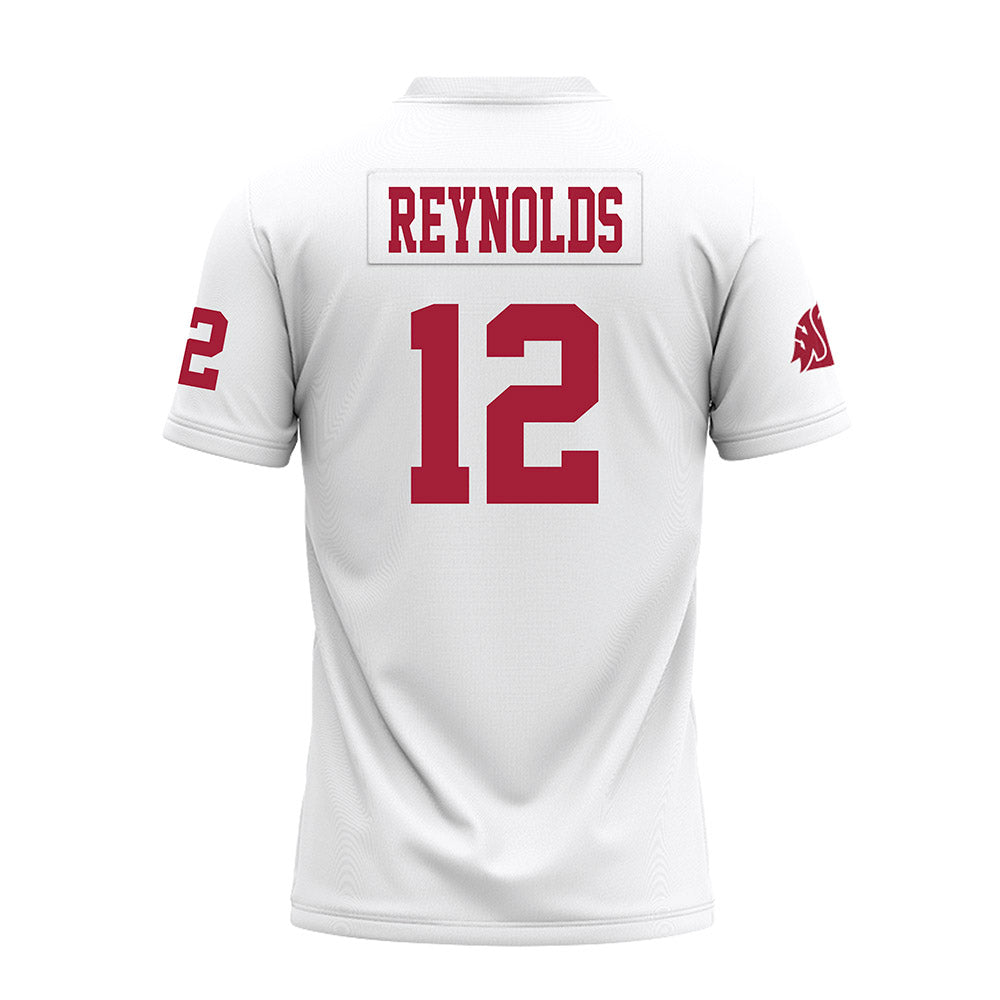 WSU - NCAA Football : Carsten Reynolds - White Premium Football Jersey-1