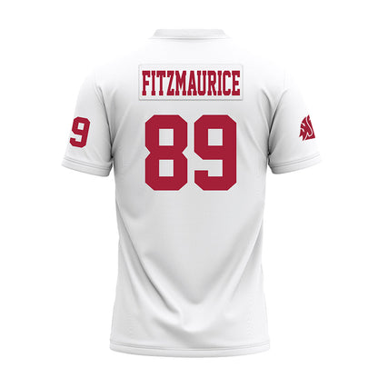 WSU - NCAA Football : Donovan Fitzmaurice - White Premium Football Jersey-1