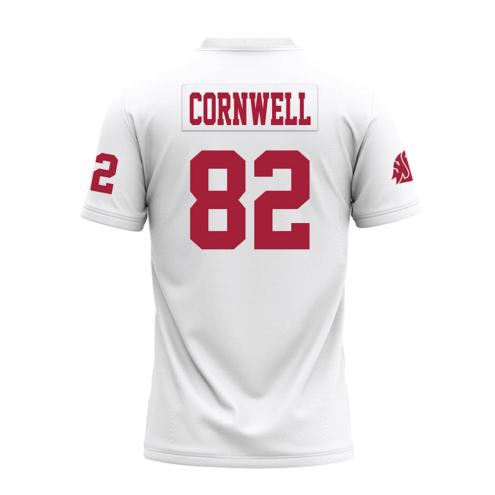 WSU - NCAA Football : Jesiah Cornwell - White Premium Football Jersey-1