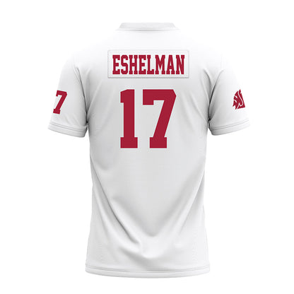 WSU - NCAA Football : Owen Eshelman - White Premium Football Jersey-1
