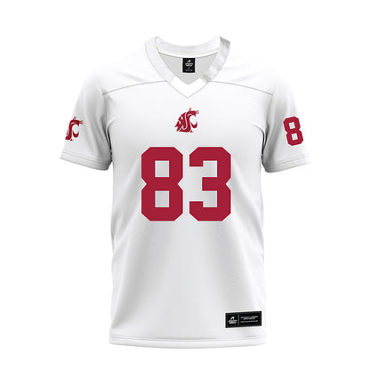 WSU - NCAA Football : Ademola Faleye - White Premium Football Jersey-0