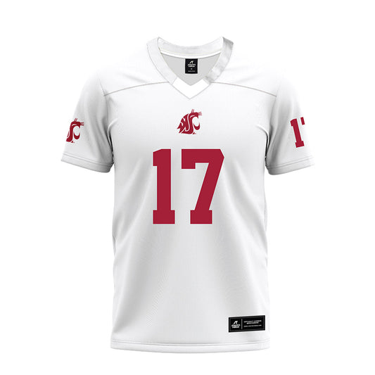 WSU - NCAA Football : Jamarey smith - White Premium Football Jersey-0