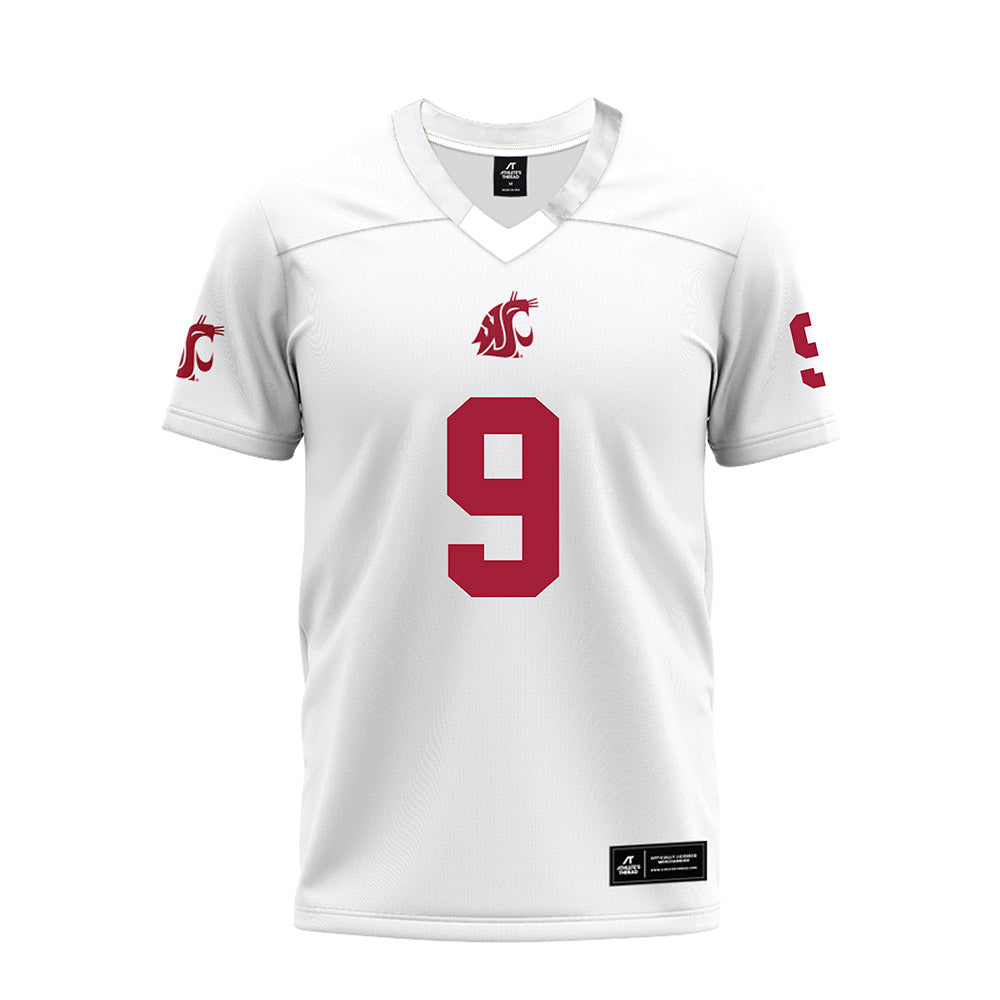WSU - NCAA Football : Caleb Francl - White Premium Football Jersey-0