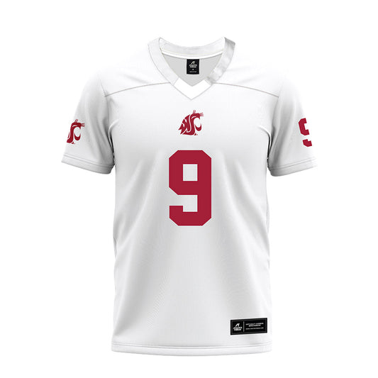 WSU - NCAA Football : Caleb Francl - White Premium Football Jersey-0