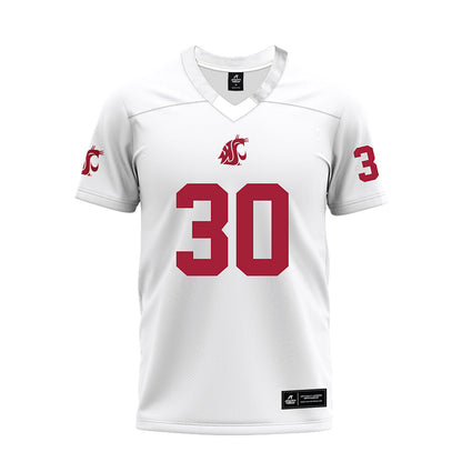 WSU - NCAA Football : Dylan Paine - White Premium Football Jersey-0