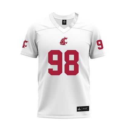WSU - NCAA Football : Ryan Harris - White Premium Football Jersey-0
