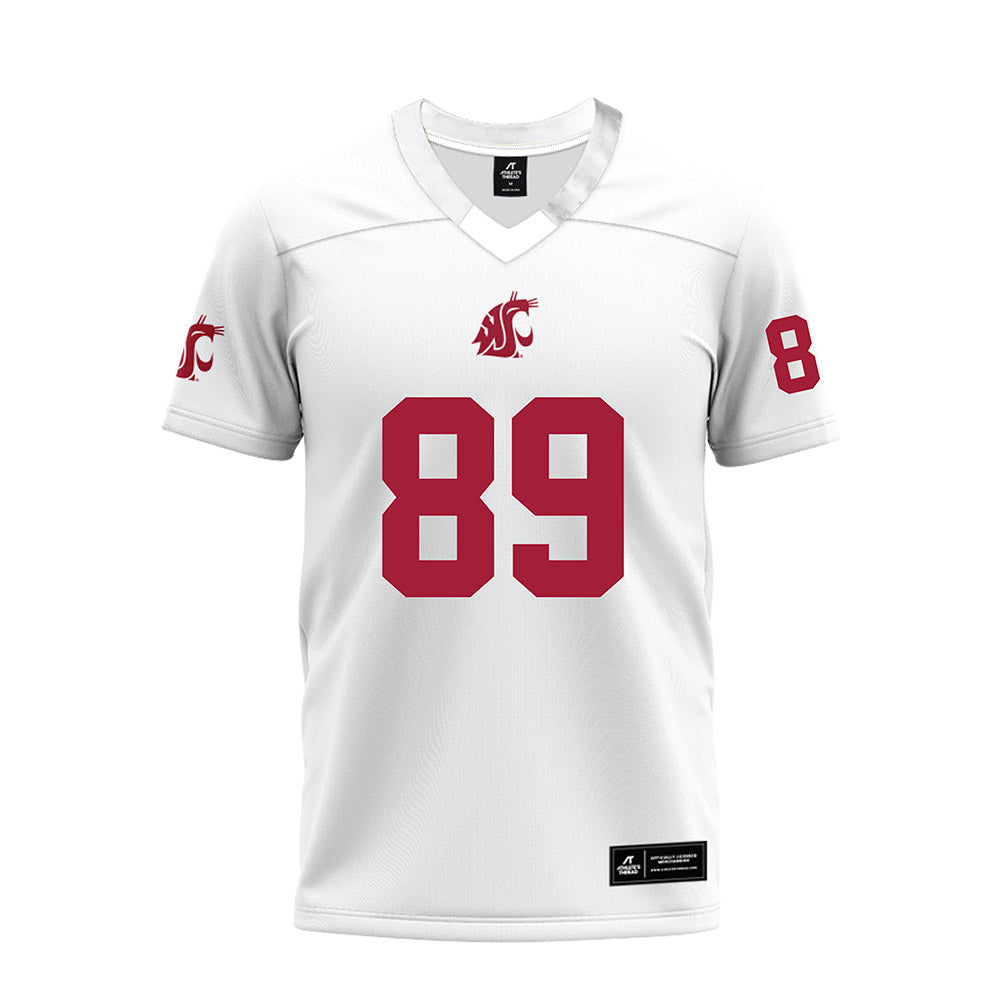 WSU - NCAA Football : Donovan Fitzmaurice - White Premium Football Jersey-0