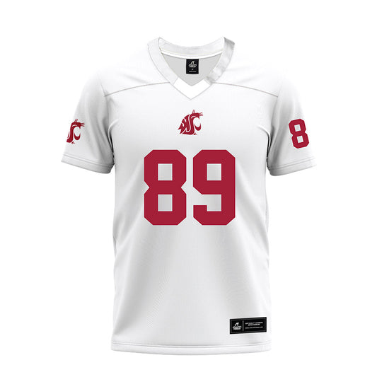 WSU - NCAA Football : Donovan Fitzmaurice - White Premium Football Jersey-0