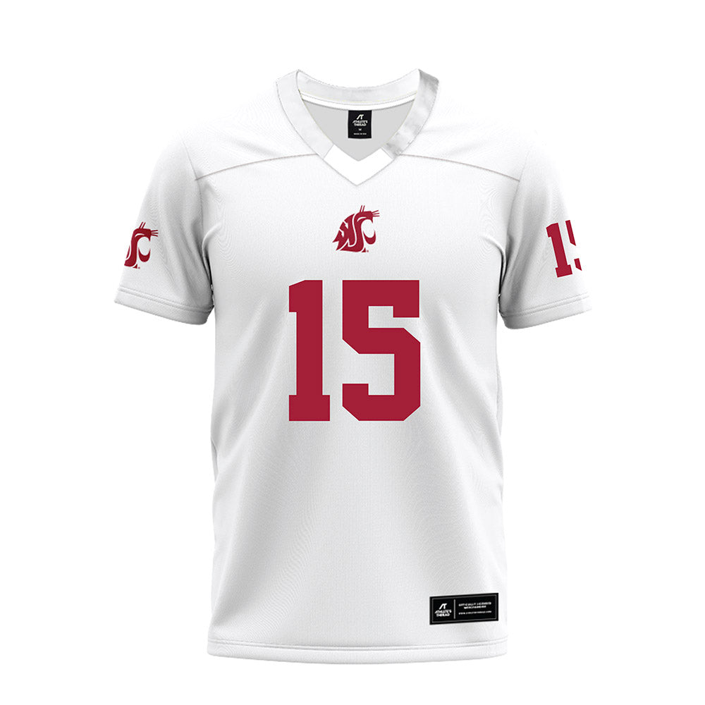 WSU - NCAA Football : Ishmael gibbs - White Premium Football Jersey-0