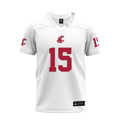 WSU - NCAA Football : Ishmael gibbs - White Premium Football Jersey-0