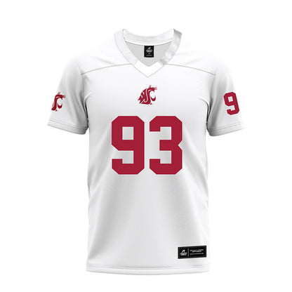 WSU - NCAA Football : Jack Janikowski - White Premium Football Jersey-0