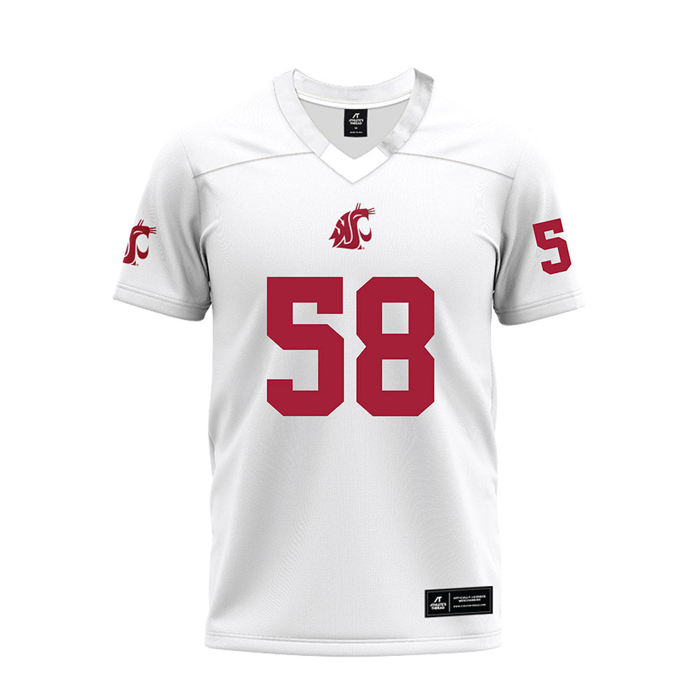 WSU - NCAA Football : Malijah Tucker - White Premium Football Jersey-0