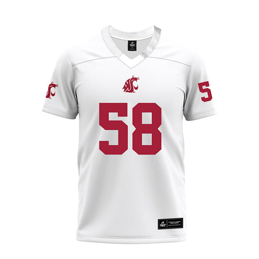 WSU - NCAA Football : Malijah Tucker - White Premium Football Jersey-0