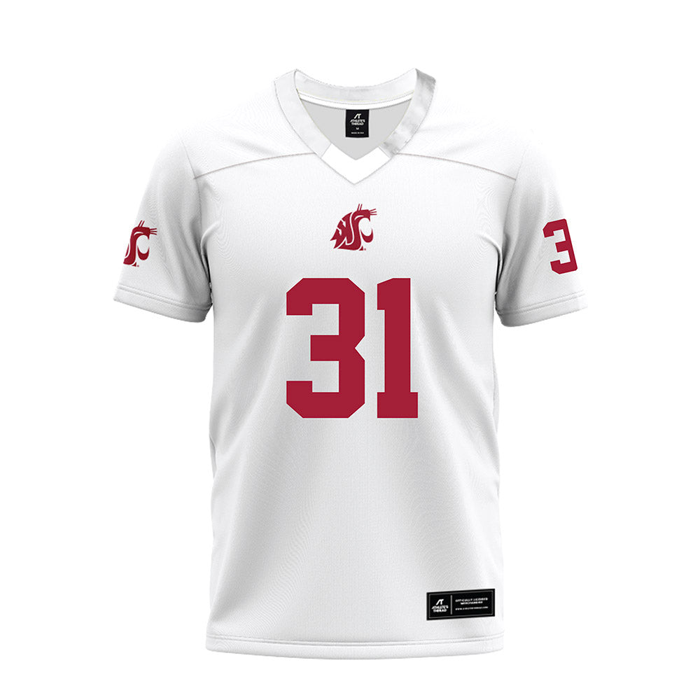 WSU - NCAA Football : Dajon Doss - White Premium Football Jersey