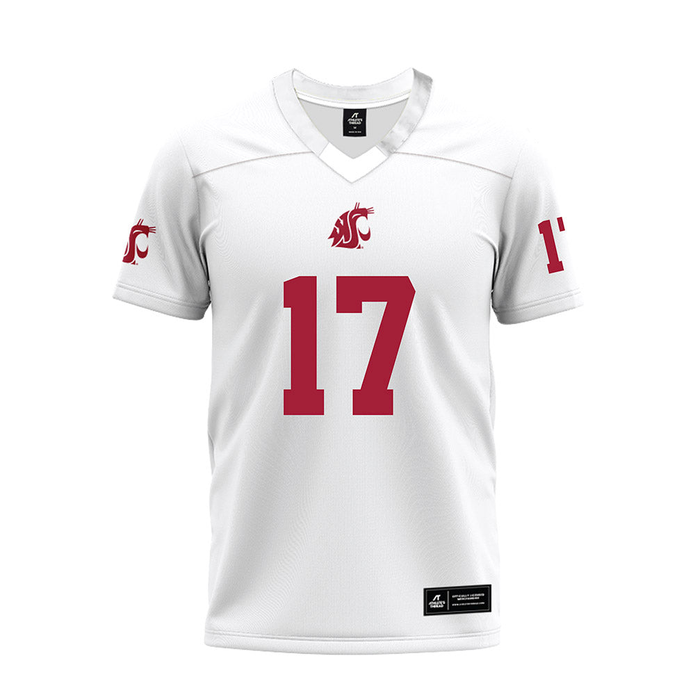 WSU - NCAA Football : Owen Eshelman - White Premium Football Jersey-0