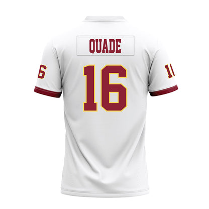 NSU - NCAA Football : Kimani Quade - White Premium Football Jersey-1