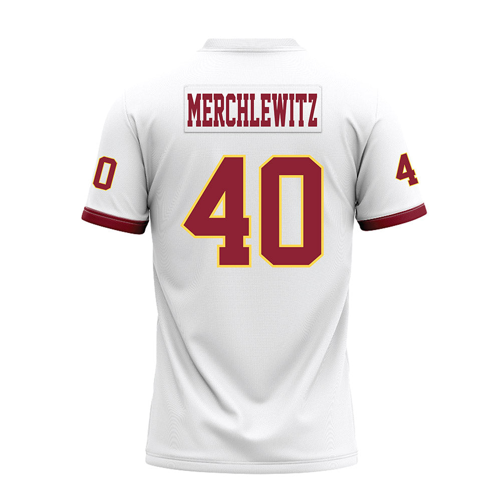 NSU - NCAA Football : Jake Merchlewitz - White Premium Football Jersey-1