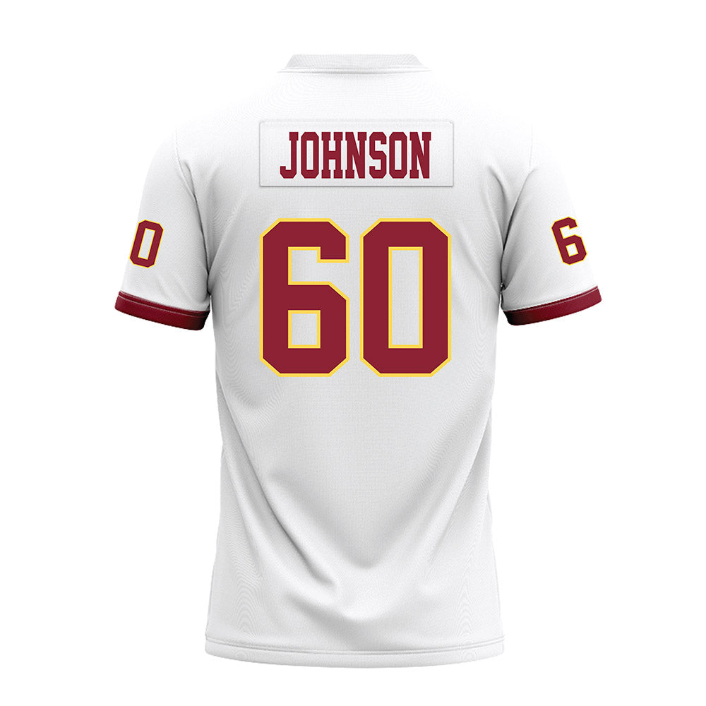 NSU - NCAA Football : Isaac Johnson - White Premium Football Jersey-1