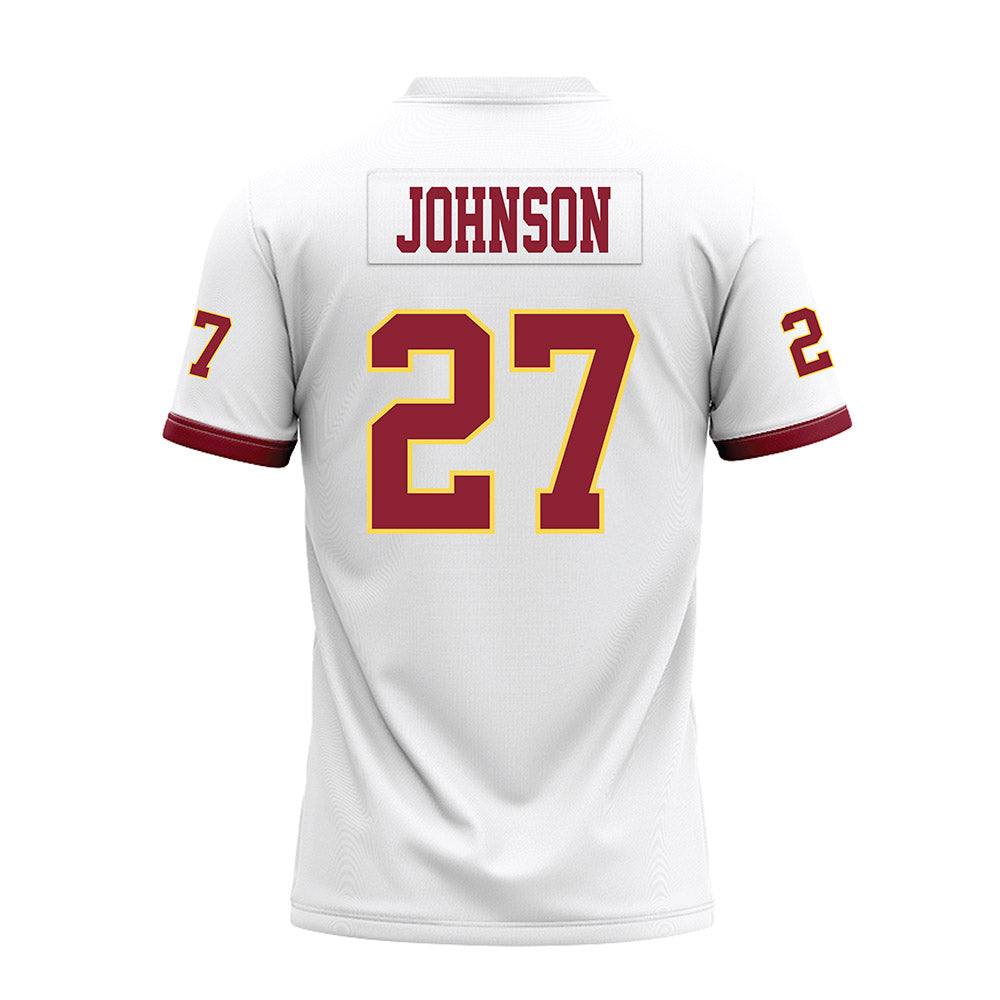 NSU - NCAA Football : Trevor Johnson - White Premium Football Jersey