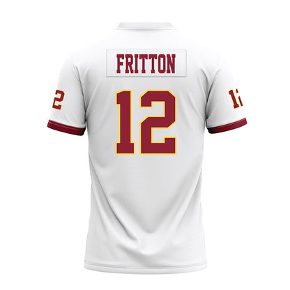 NSU - NCAA Football : Collin Fritton - White Premium Football Jersey-1