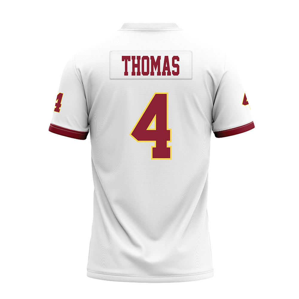 NSU - NCAA Football : Kyle Thomas - White Premium Football Jersey-1
