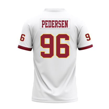 NSU - NCAA Football : Brock Pedersen - White Premium Football Jersey-1