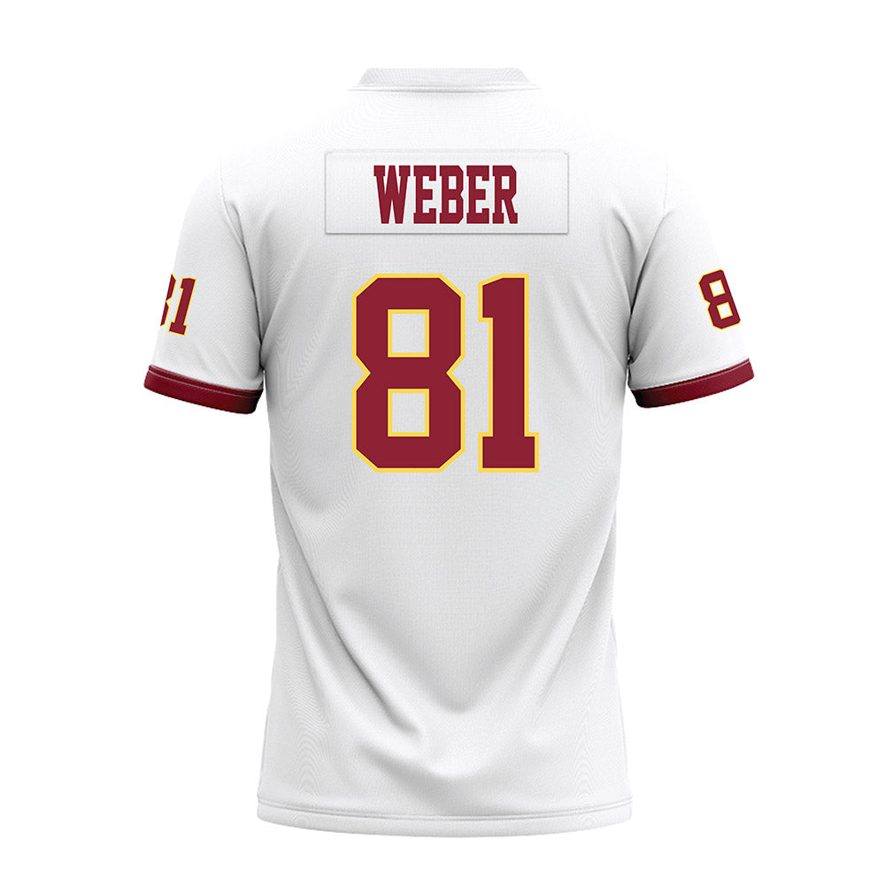 NSU - NCAA Football : Kadyn Weber - White Premium Football Jersey-1