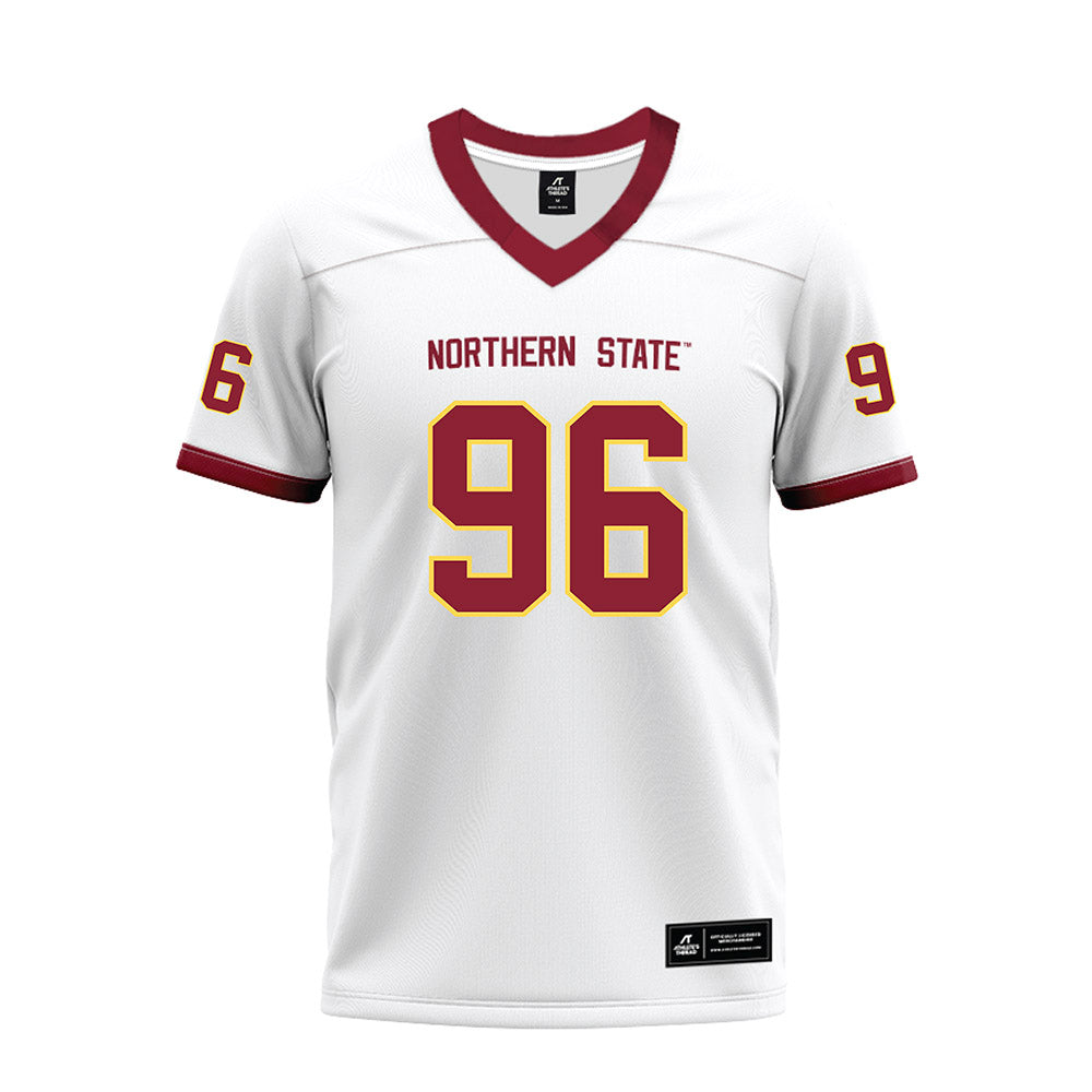 NSU - NCAA Football : Brock Pedersen - White Premium Football Jersey-0