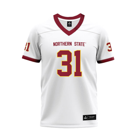 NSU - NCAA Football : Brecken Keoraj - White Premium Football Jersey-0