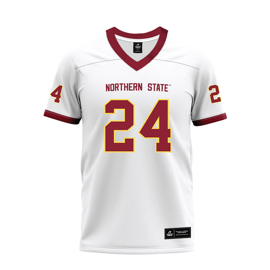 NSU - NCAA Football : Javonnee Szymanski - White Premium Football Jersey-0