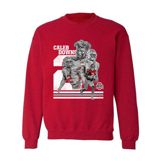 Ohio State - NCAA Football : Caleb Downs - Crewneck Sweatshirt Player Collage