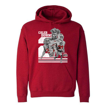 Ohio State - NCAA Football : Caleb Downs - Hooded Sweatshirt Player Collage