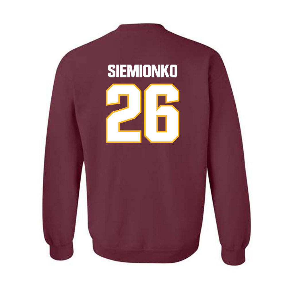 Loyola - NCAA Men's Soccer : David Siemionko - Classic Shersey Crewneck Sweatshirt