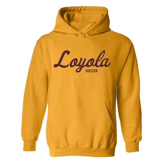 Loyola - NCAA Women's Soccer : Angelina Perritano - Classic Shersey Hooded Sweatshirt-0