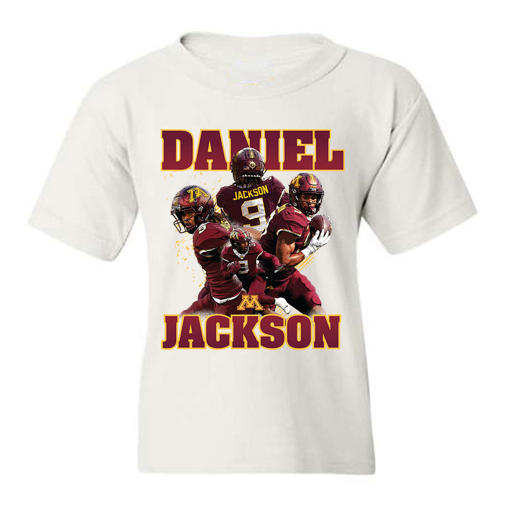 Minnesota - NCAA Football : Daniel Jackson - Player Collage Youth T-Shirt