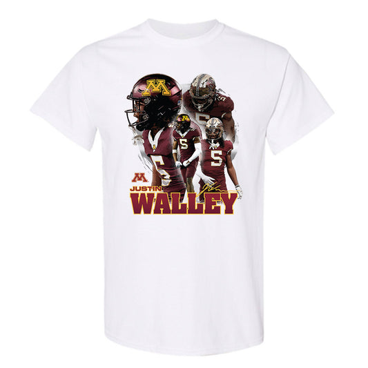 Minnesota - NCAA Football : Justin Walley - Player Collage T-Shirt