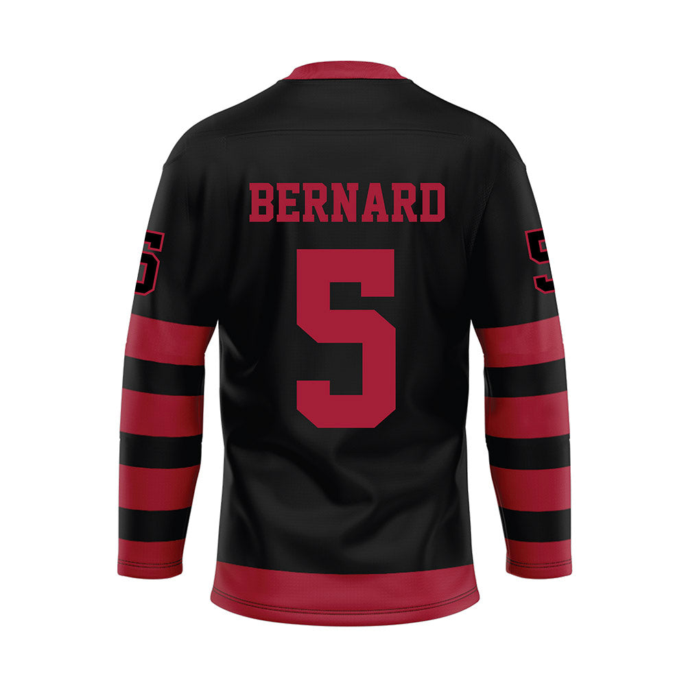 Alabama - NCAA Football : Germie Bernard - Black Hockey Jersey-1