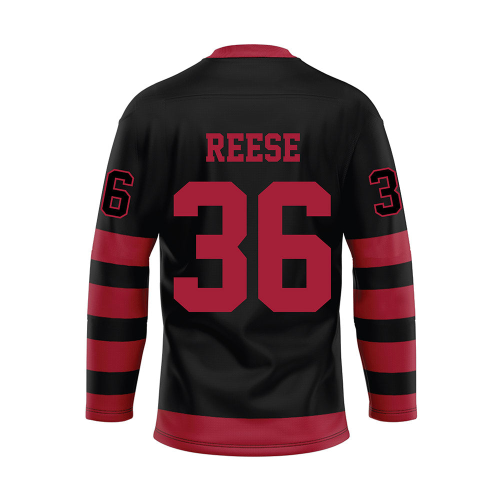 Alabama - NCAA Football : QB Reese - Black Hockey Jersey