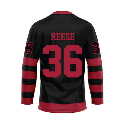 Alabama - NCAA Football : QB Reese - Black Hockey Jersey