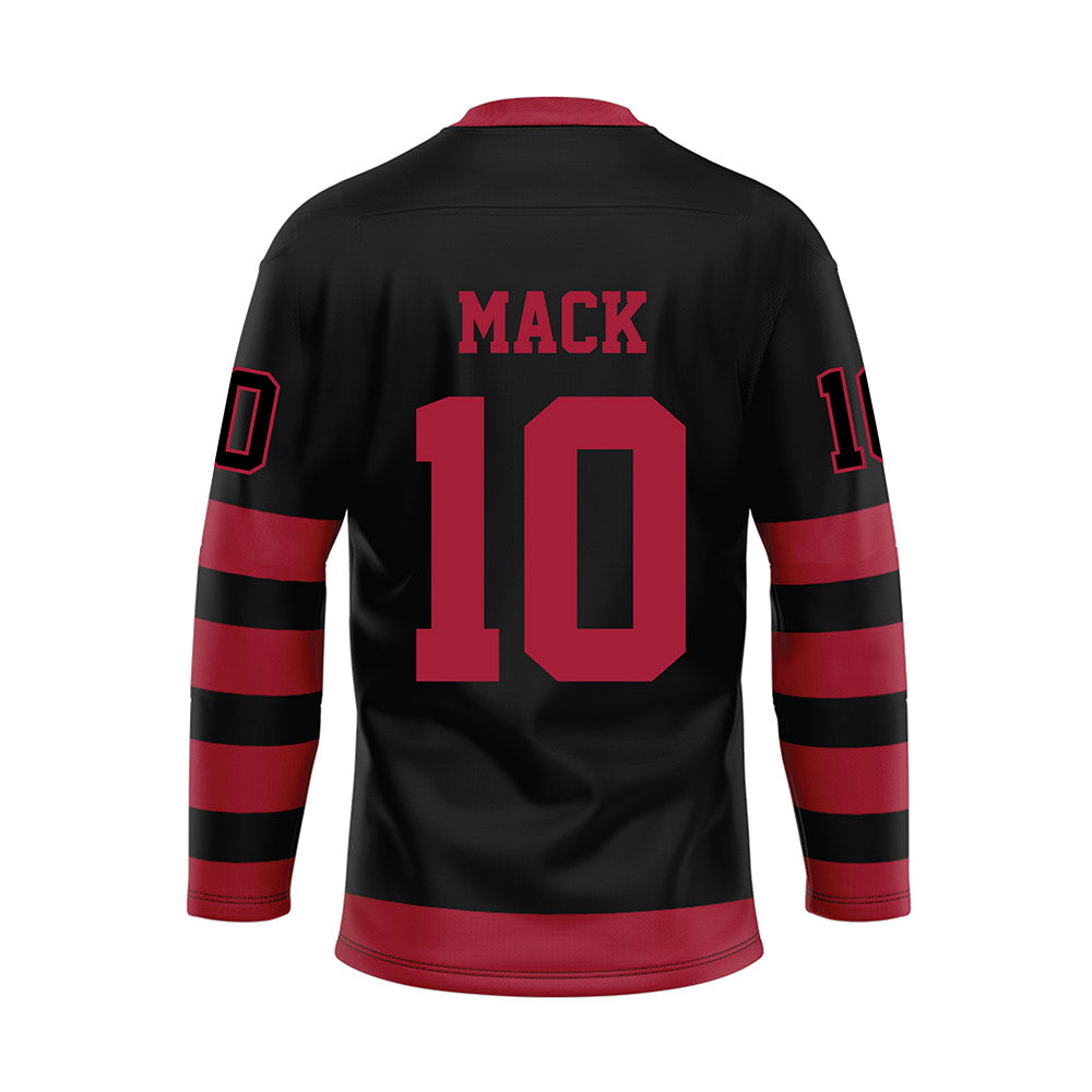 Alabama - NCAA Football : Austin Mack - Black Hockey Jersey