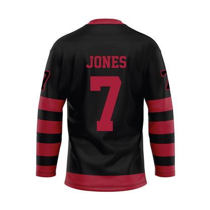 Alabama - NCAA Football : Dashawn Jones - Black Hockey Jersey