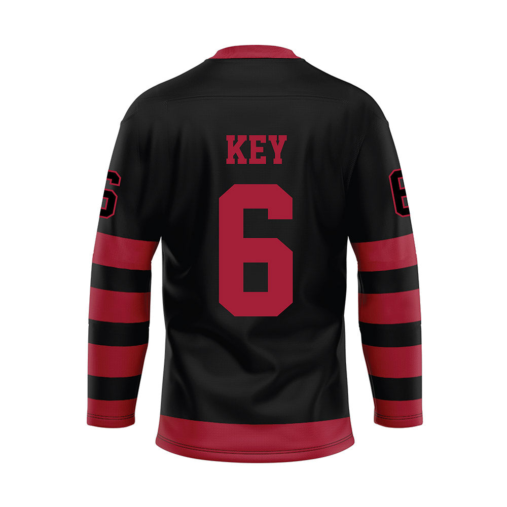 Alabama - Football Alumni : Jaylen Key - Black Hockey Jersey