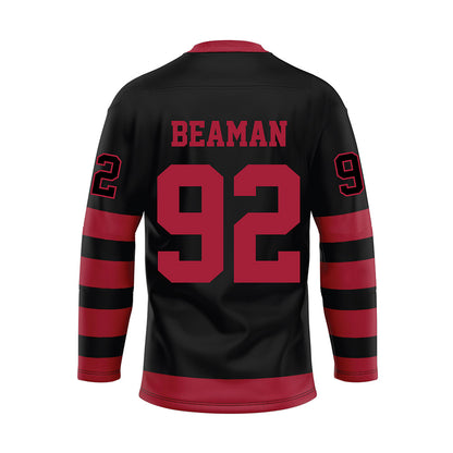 Alabama - NCAA Football : Jeremiah Beaman - Black Hockey Jersey