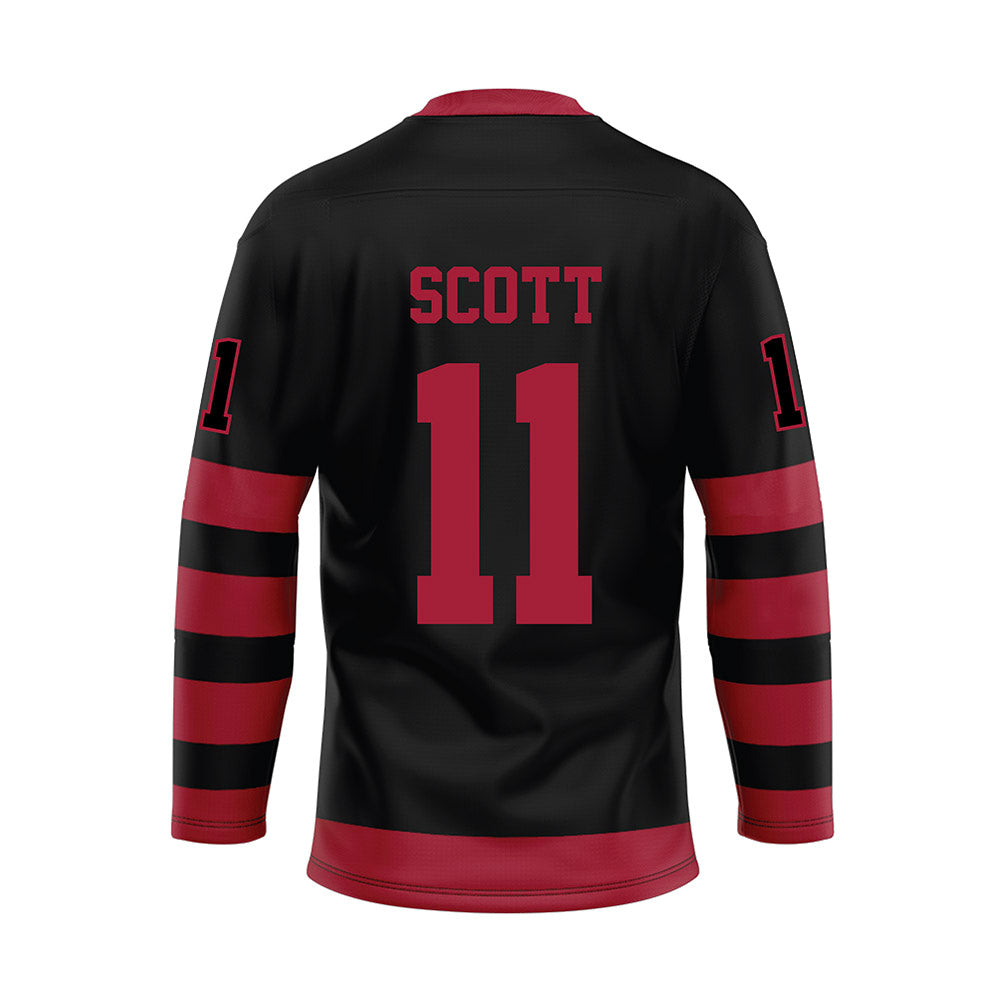 Alabama - NCAA Football : Rico Scott - Black Hockey Jersey