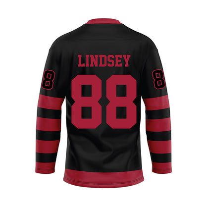 Alabama - NCAA Football : Jay Lindsey - Black Hockey Jersey