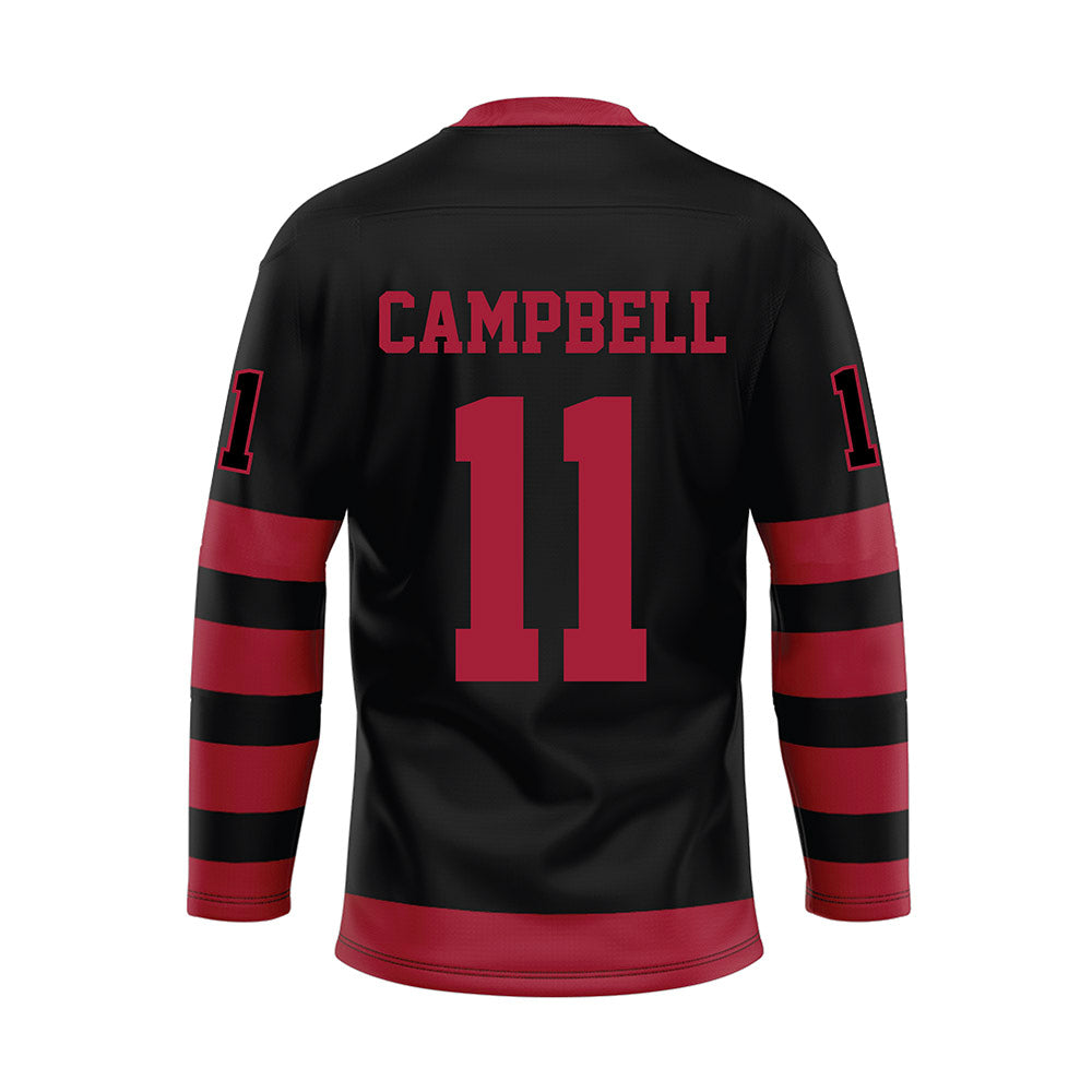 Alabama - NCAA Football : Jihaad Campbell - Black Hockey Jersey